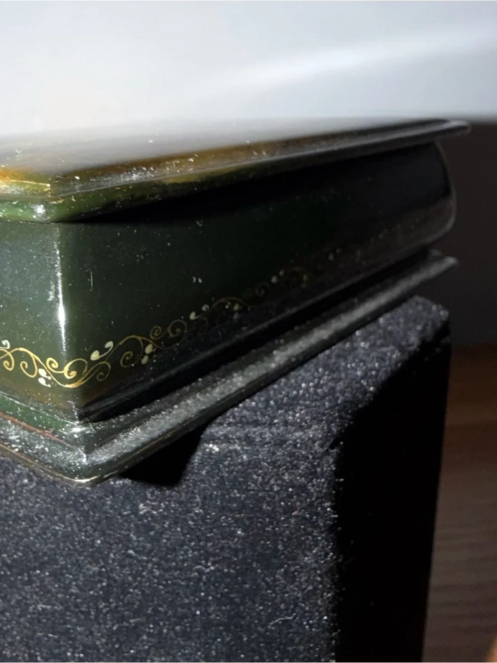 Hand painted Russian Lacquer Box, Rectangular - Vintage